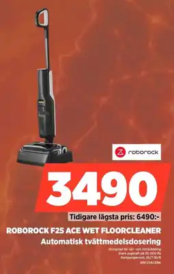 Power ROBOROCK F25 ACE WET FLOORCLEANER Automatisk tvättmedelsdosering erbjuda
