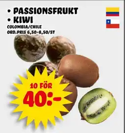 Nelins Passionsfrukt • Kiwi erbjuda