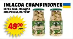 Nelins BEPEC Inlagda champinjoner erbjuda