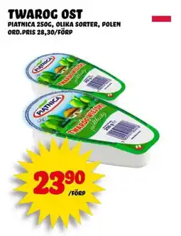 Nelins PIATNICA Twarog ost erbjuda