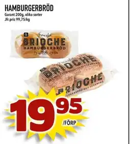 Nelins Garant Hamburgerbröd erbjuda