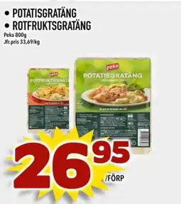 Nelins Peka Potatisgratäng • rotfruktsgratäng erbjuda