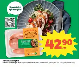 Coop Konsum Färsk kycklingfilé erbjuda