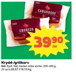 Coop Konsum Göl Krydd-/grillkorv erbjuda
