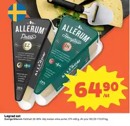 Coop Konsum Allerum Lagrad ost erbjuda