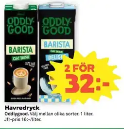 Coop Konsum Oddlygood Havredryck erbjuda