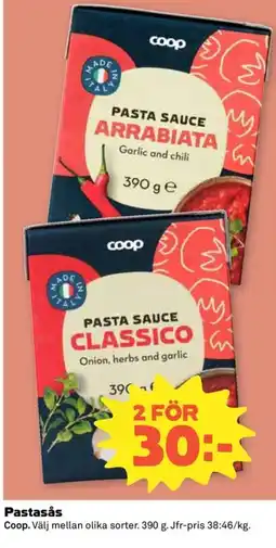 Coop Konsum Coop Pastasås erbjuda