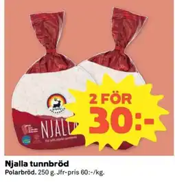 Coop Konsum Njalla tunnbröd erbjuda