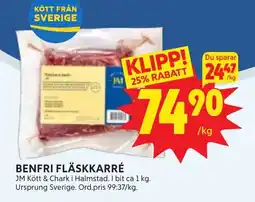 Ica Hajen Lagpris Benfri fläskkarré erbjuda