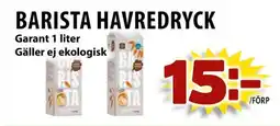 Matvärlden Tensta Garant Barista havredryck erbjuda