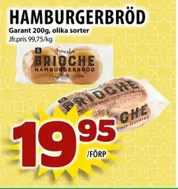 Matvärlden Tensta Garant Hamburgerbröd erbjuda