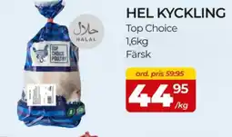 Matrix Butikerna Top Choice Hel kyckling erbjuda
