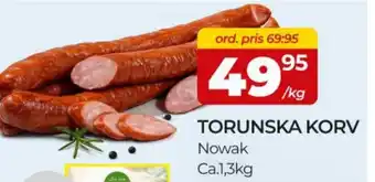 Matrix Butikerna Nowak Torunska korv erbjuda