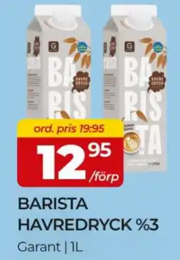 Matrix Butikerna Garant Barista havredryck %3 erbjuda