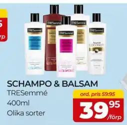 Matrix Butikerna TRESemmé Schampo & balsam erbjuda