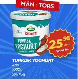 Matrix Butikerna Arla Turkisk yoghurt erbjuda