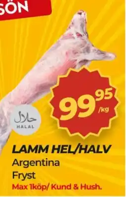 Matrix Butikerna Lamm hel/halv erbjuda