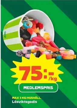 Coop Forum Lösviktsgodis erbjuda