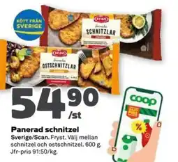 Coop Forum Scan Panerad schnitzel erbjuda