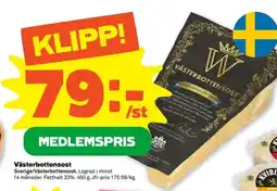 Coop Forum Västerbottensost erbjuda