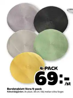 Coop Forum Bordstablett Vera 4-pack erbjuda