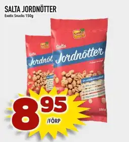 Din Mat Exotic Snacks Salta jordnötter erbjuda