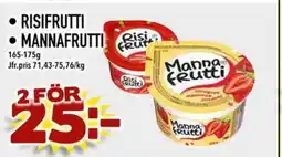 Din Mat Risifrutti • Mannafrutti erbjuda