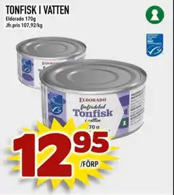 Din Mat Eldorado Tonfisk i vatten erbjuda