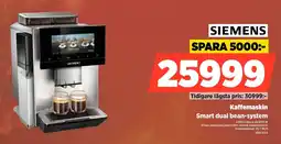 Power SIEMENS Kaffemaskin Smart dual bean-system erbjuda