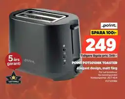 Power POINT POT5010BK TOASTER Elegant design, matt färg erbjuda