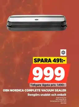 Power OBH NORDICA COMPLETE VACUUM SEALER erbjuda