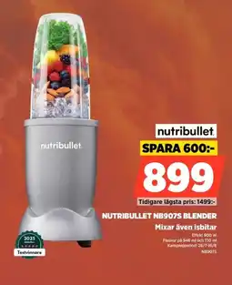 Power NUTRIBULLET NB907S BLENDER Mixar även isbitar erbjuda