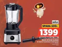 Power BRAUN JB7550BK BLENDER En total av 9 justerbara matprogram erbjuda