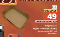 Power Bakplåtspapper Skyddar ytor från fett och vatten erbjuda