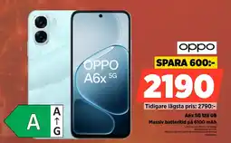 Power A6x 5G 128 GB Massiv batteritid på 6100 mAh erbjuda