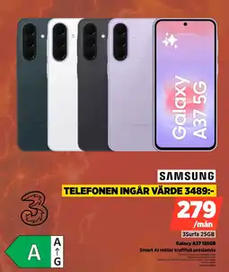 Power Galaxy A37 128GB Smart Al möter kraftfull prestanda erbjuda