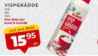 Matrix Butikerna Arla Vispgrädde erbjuda