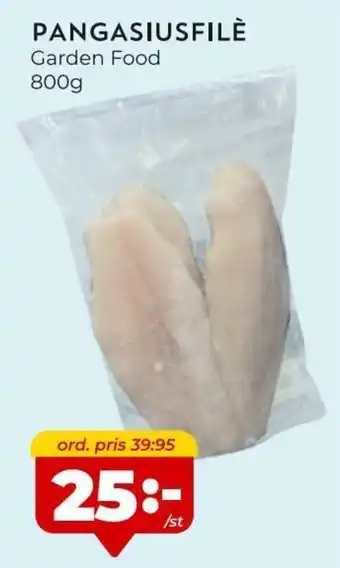 Matrix Butikerna Garden Food Pangasiusfilè 800g erbjuda