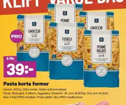 City Gross Garant Pasta korta former erbjuda