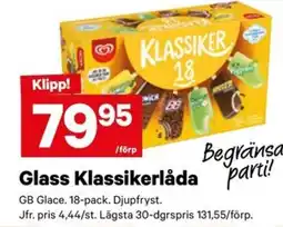 City Gross GB Glace Glass Klassikerlåda erbjuda