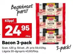 City Gross Scan Bacon 3-pack erbjuda