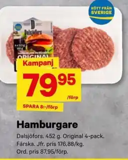 City Gross Dalsjöfors Hamburgare erbjuda