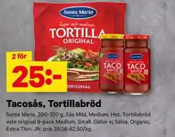 City Gross Santa Maria Tacosås, Tortillabröd erbjuda