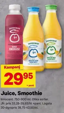 City Gross Innocent Juice, Smoothie erbjuda