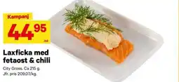 City Gross City Gross Laxficka med fetaost & chili erbjuda
