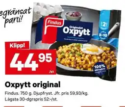 City Gross Findus Oxpytt original erbjuda