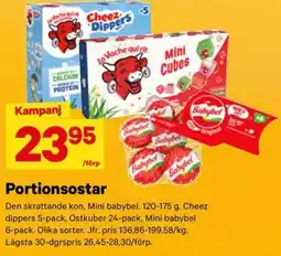 City Gross Den skrattande kon, Mini babybel Portionsostar erbjuda