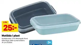City Gross Matlåda i plast erbjuda