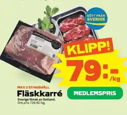 Stora Coop Fläskkarré erbjuda