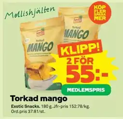 Stora Coop Torkad mango erbjuda